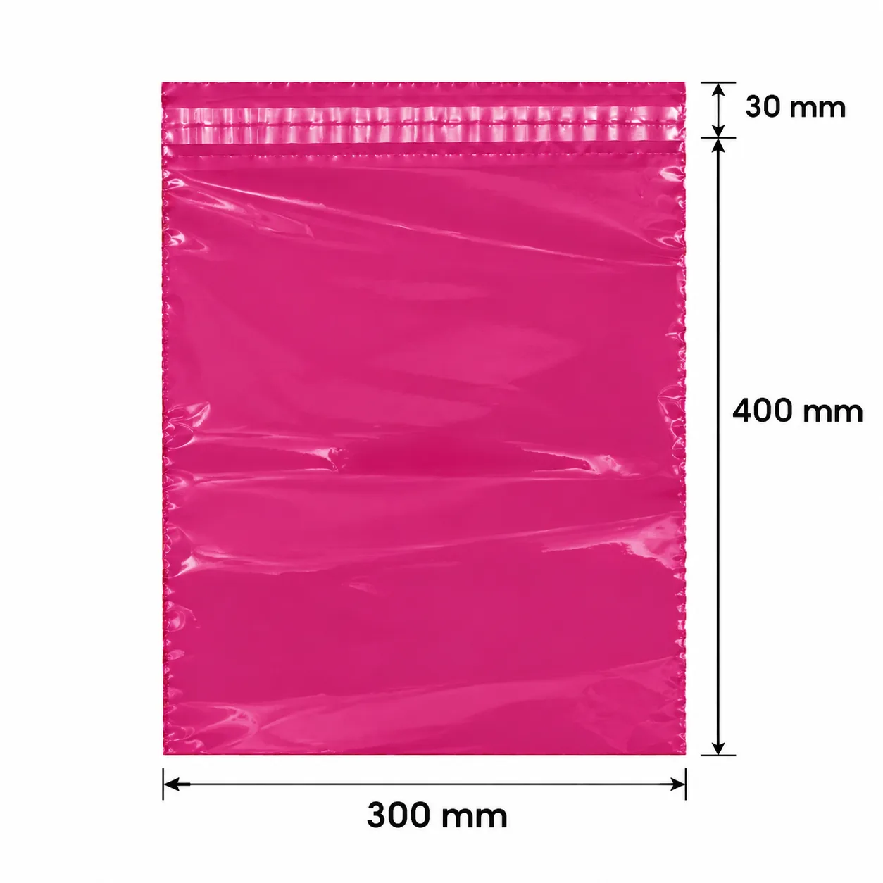 Kurirska kesa pink 300×400(+30)